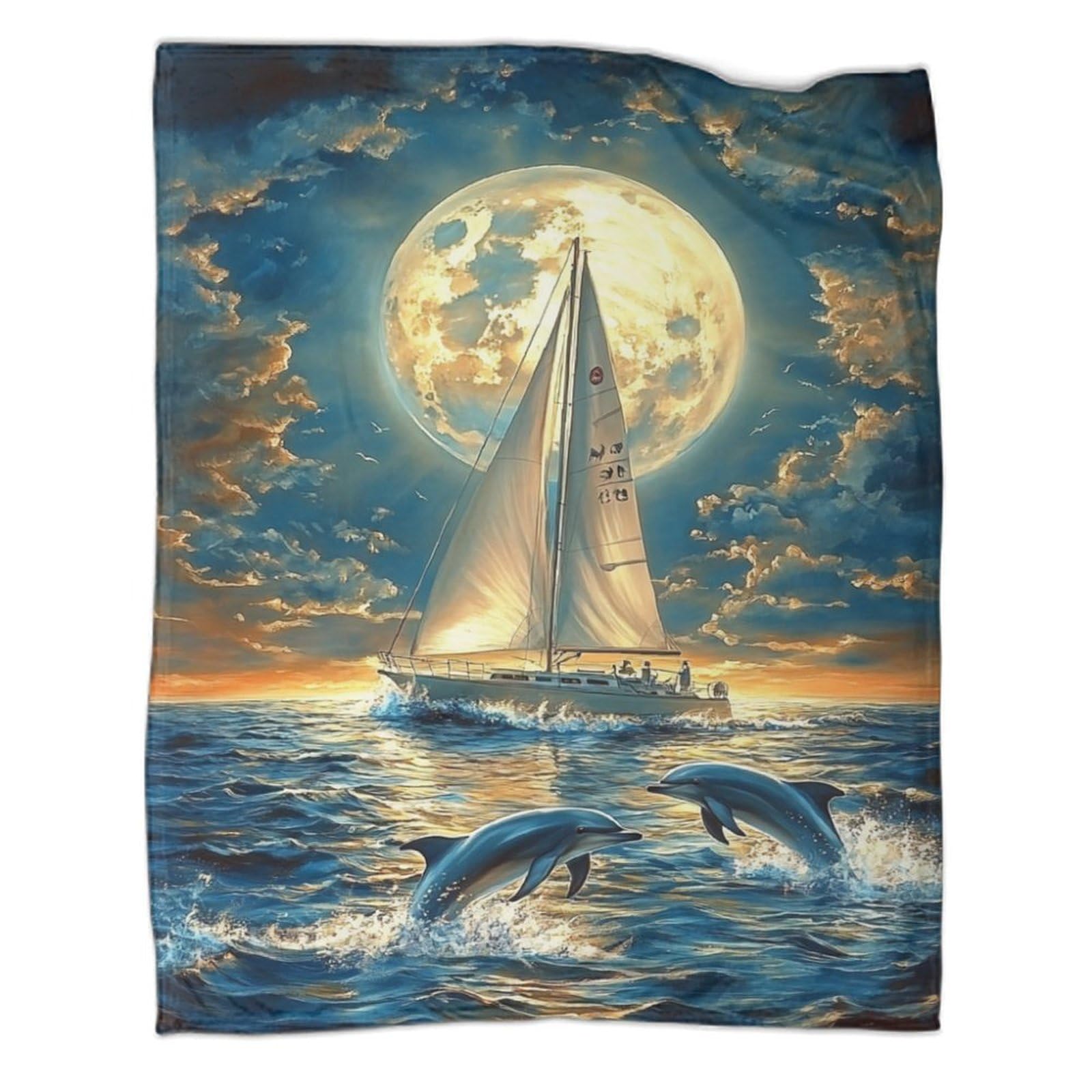 Couverture voilier chaude lit adulte et grand plaid canapé