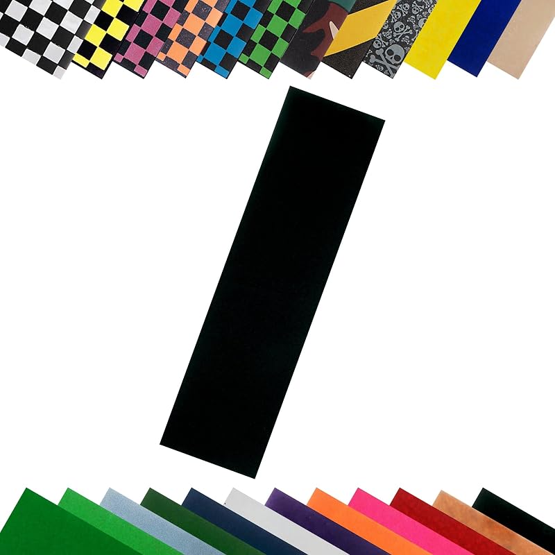 9 x 33 Inch Skateboard Grip Tape Sheet Black