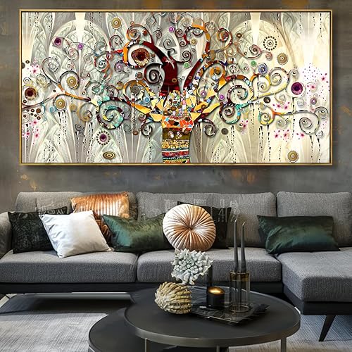 Miniatura 49 de Arte para pared, pinturas de arte abstracto, fantasía azul, grafiti colorido sobre fondo blanco, arte moderno para decoración de pared para sala