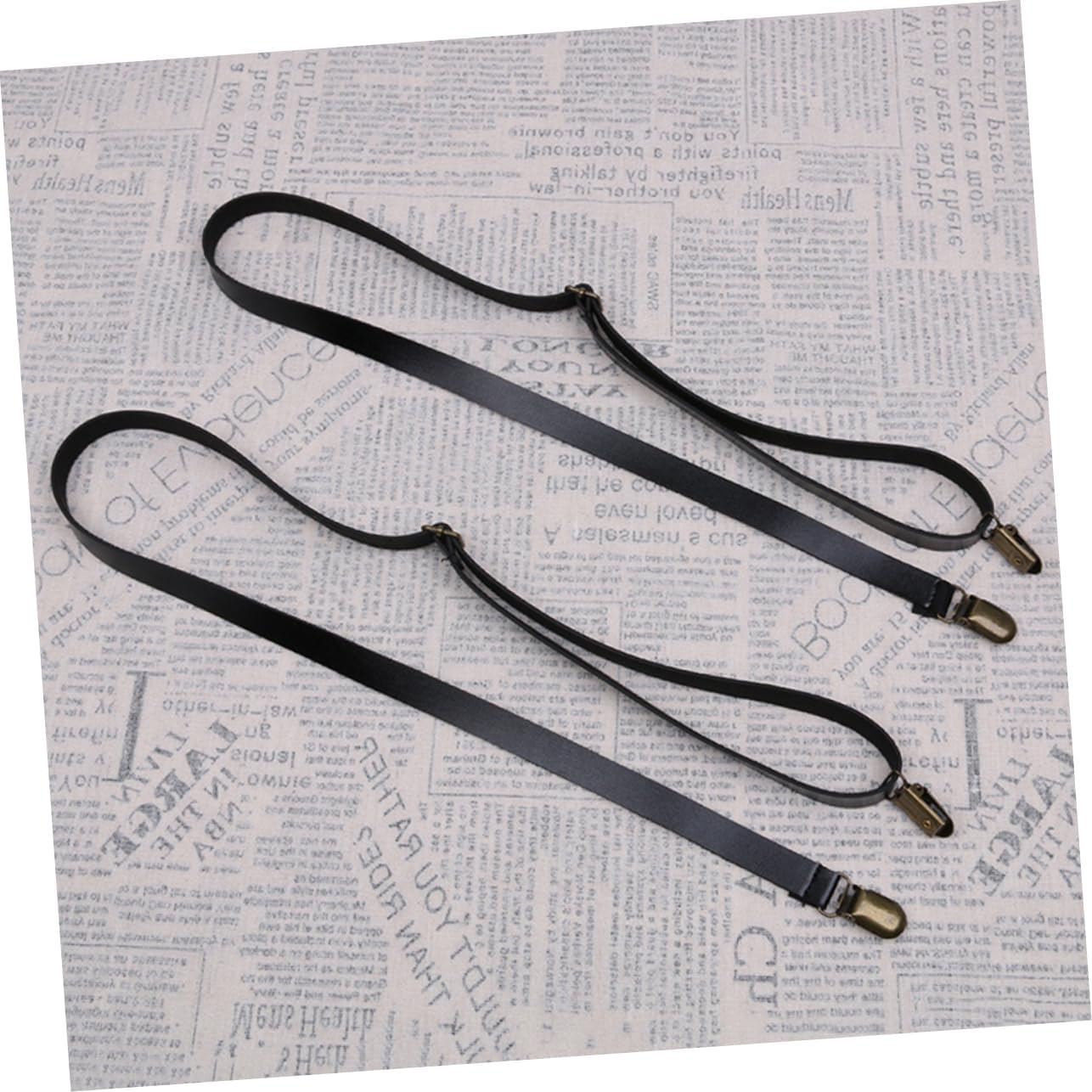 Kisangel Elastic Braces Pants Strap Suspenders 2pcs Straps Non Pu Leather for Boys Girls Boys and Girls