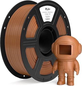 ELEGOO PLA+ 3D Printer Filament 1.75mm Brown 1KG