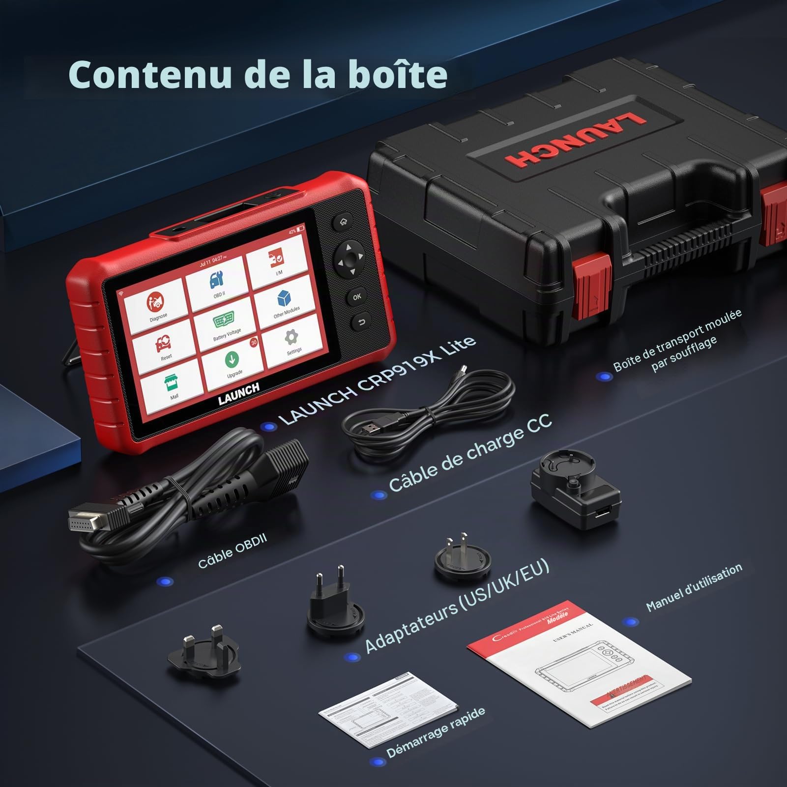 Launch CRP919X Lite Valise Diagnostic Auto Diagnostic Voiture