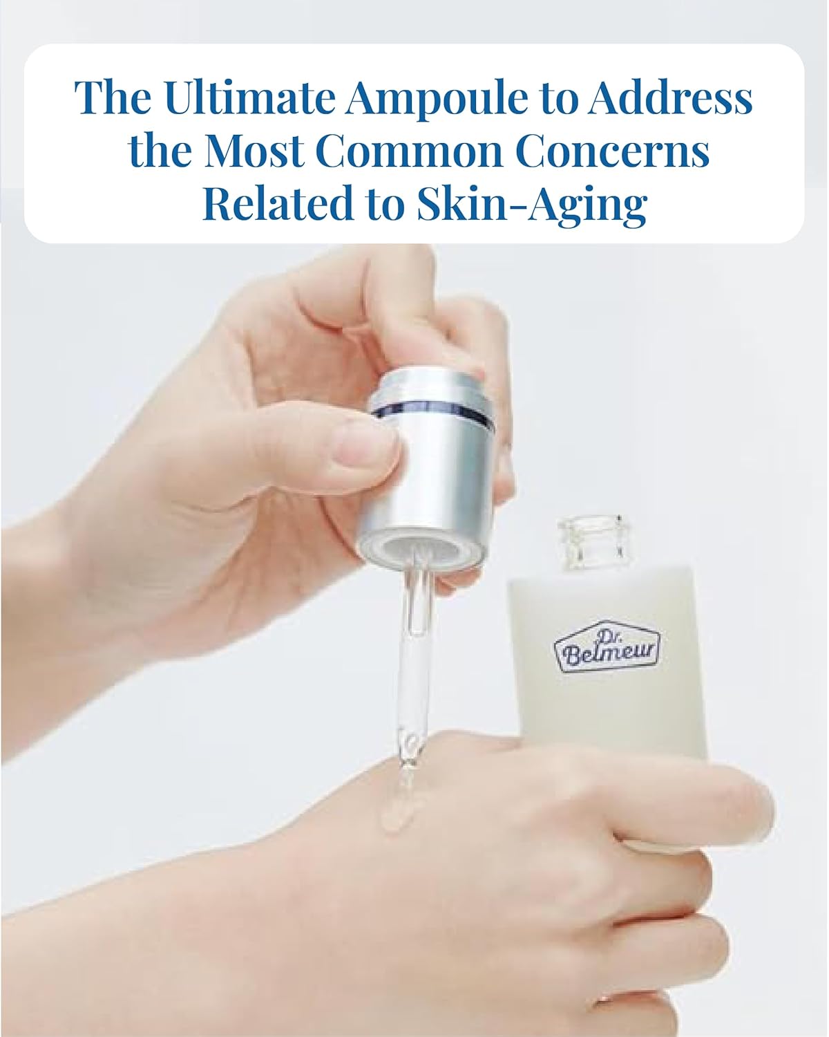 Dr. Belmeur Total Youth Biome Ampoule (1.2fl oz) - Premium Serum for Wrinkles, Elasticity & Hydration. Korean Skin Care by LG Beauty. Collagen, Panthenol, Niacinamide, Licorice. - Image 5