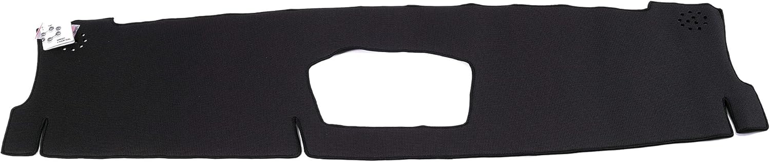 WellVisors Black Dash Mat Dashboard Cover Compatible with Porsche Cayenne 2019-2023 w/Stopwatch Clock w/o HUD