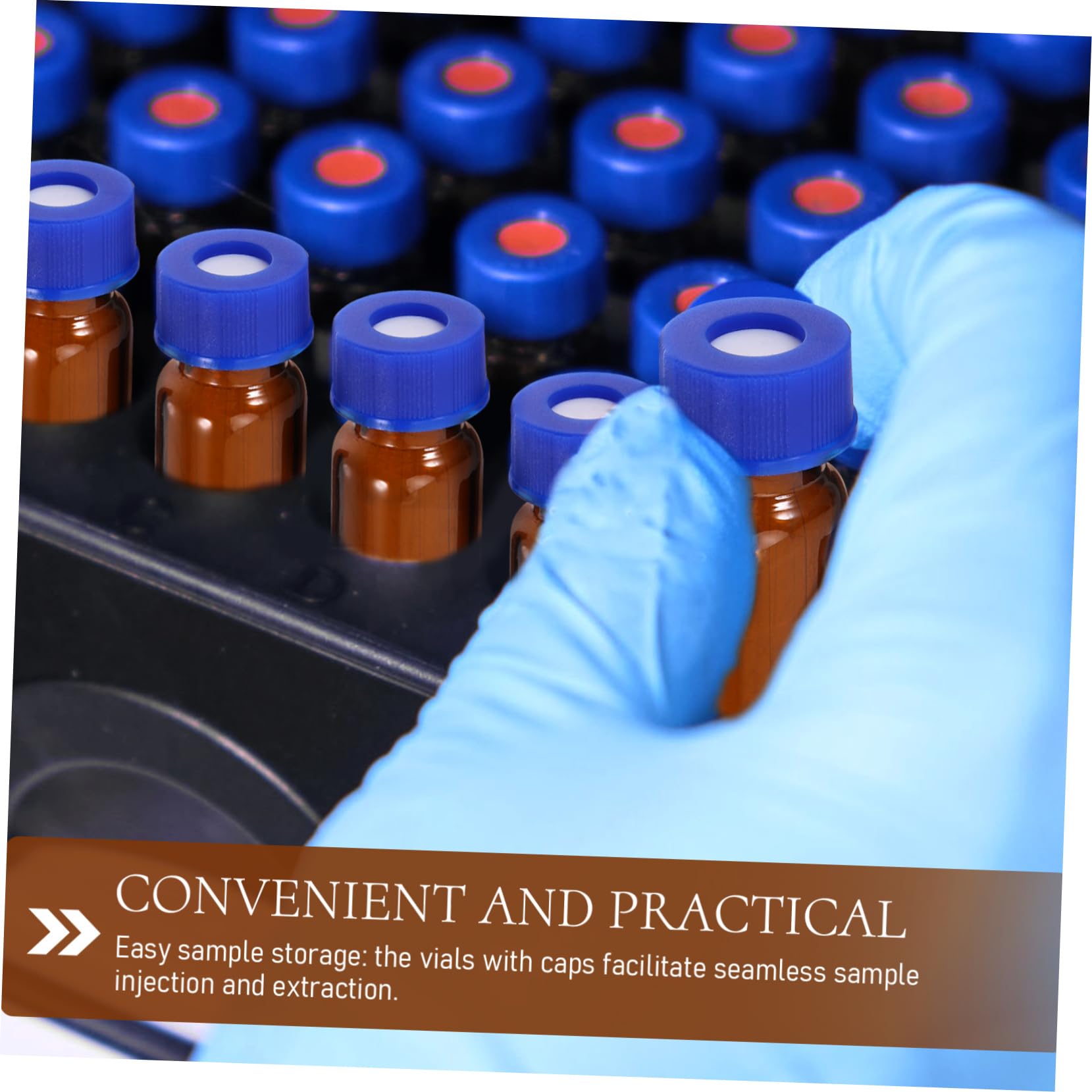 CIYODO 100pcs Vial Small Bottles Small Glass Jars Tiny Glass Bottles Small Glass Bottle Glass Sampling Bottles Sampling Glass Glass Empty Glass Bottles Brown