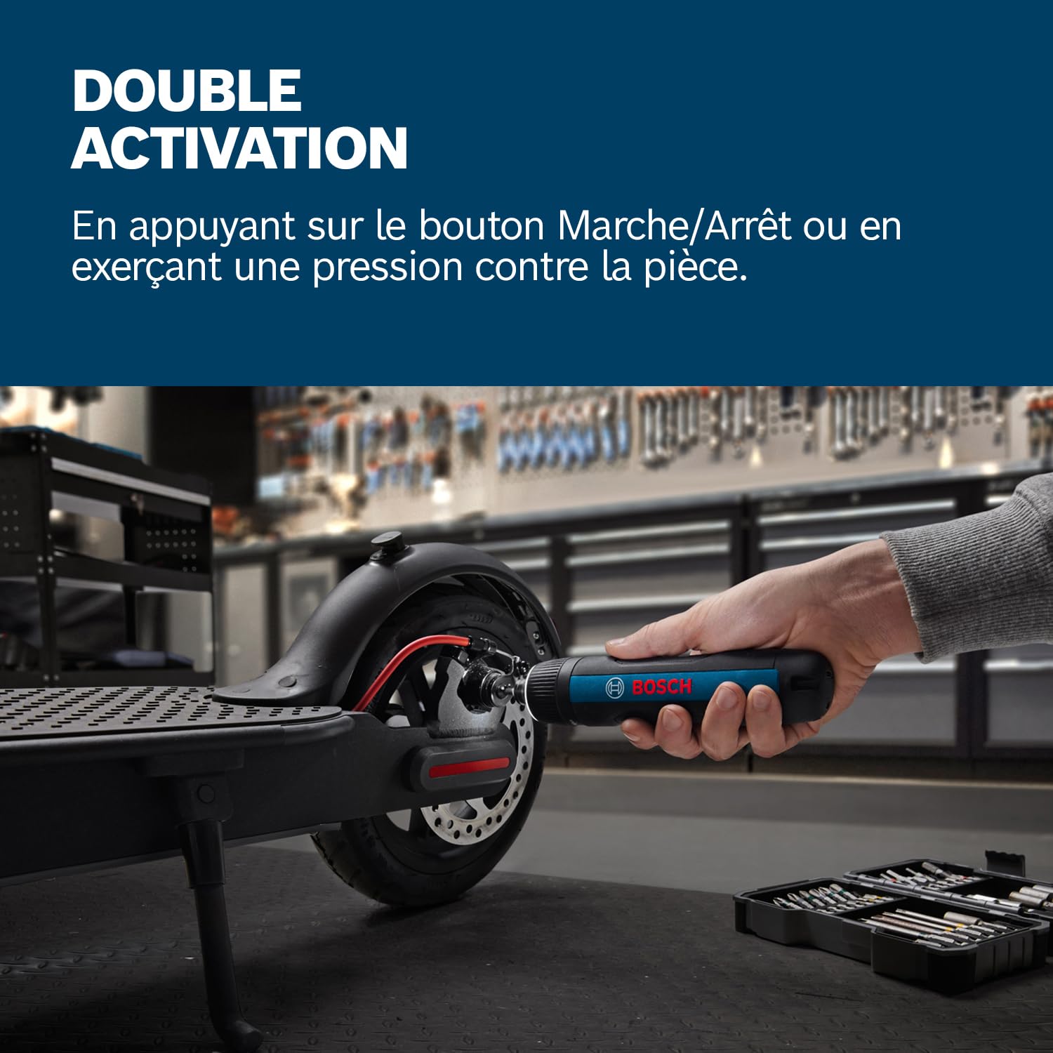 Bosch Professional tournevis sans-fil Bosch GO 3 (avec set de 8 embouts, porte-embout, câble USB-C, mini coffret)