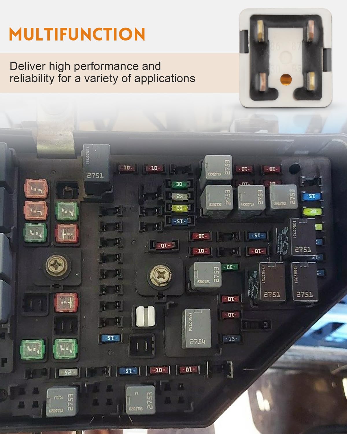 Relais Automobile 12V 4 Broches CA1A-DC12V-N – Compatible Avec Divers Modèles, Pour Circuits électriques Voiture - 10