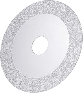 uxcell Vacuum Brazed Diamond Cutting Disc, 100mm(4-Inch) Grinding Cut-Off Wheel 15mm Diamond Width 20mm Arbor for Porcelain Tile Marble Angle Grinder
