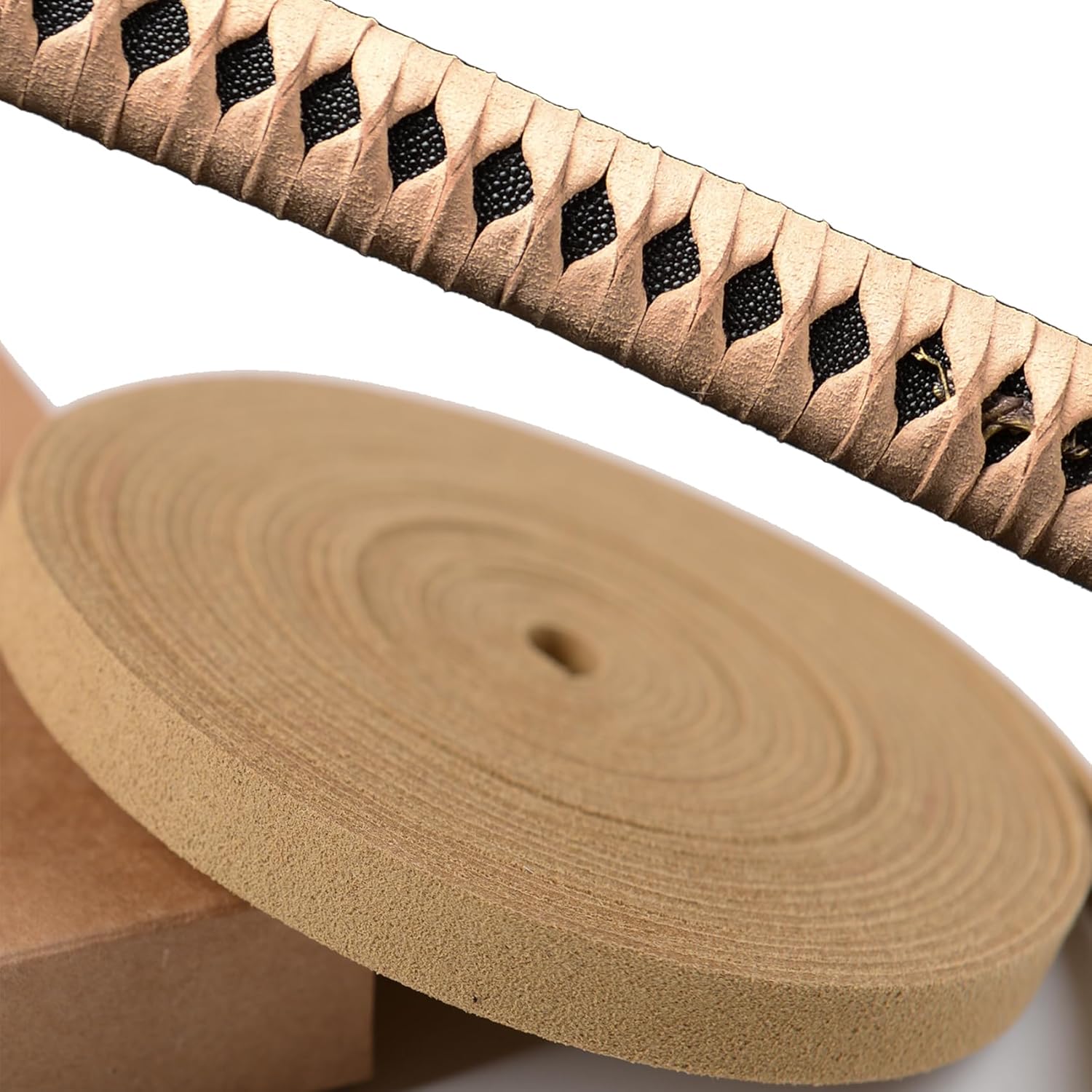 4.4 Yard Leather Ito Tsukamaki Handle Wrapping Cord Rope for Japanese Sword Katana Wakizashi Tanto