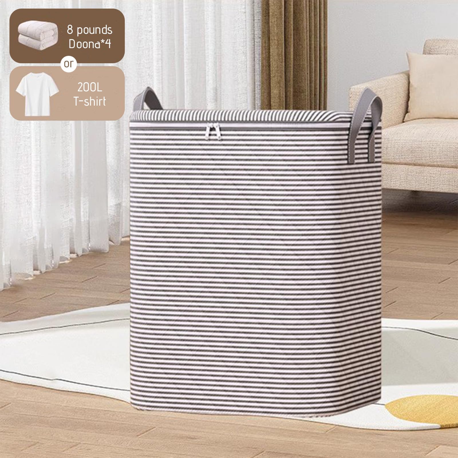 CKXVOD Storage Bags, Black-2P