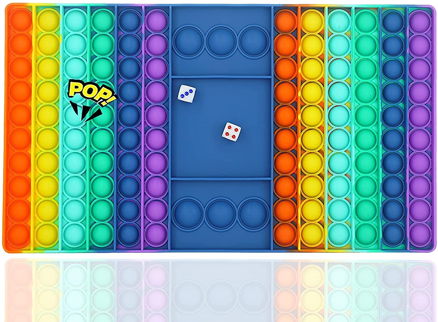 NC Stress Relief Fidget Sensory Toy (Large, Rainbow)