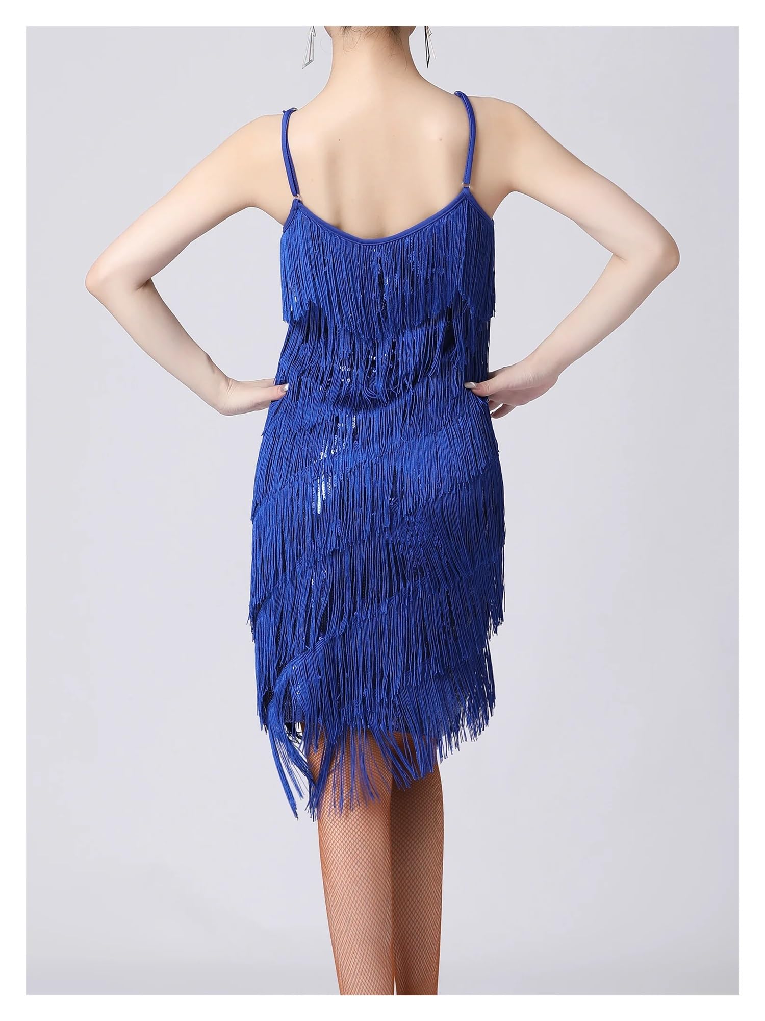 Latein Fransenkleid Damen Pailletten Fransen Flapper Lateinisches Tanzkleid Sexy 1920er Ballsaal Salsa Tango Cha Rumba Samba Kleid Tanzkleidung
