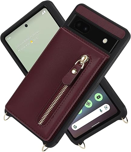 Miniatura 3 de Jaorty Funda para Google Pixel 6a para mujer con tarjetero de 6.1 pulgadas 5G 2022, funda para teléfono Google Pixel 6a con correa, fundas cruzadas