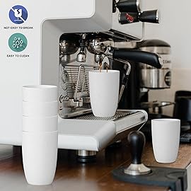 Wrova Wheat Straw Cups Set of 6 Good Alternative to Plastic Cups Reusable 12 oz Unbreakable Drinking Cup Reusable Dishwasher Safe Water Plastic Kitchen Glasses - White