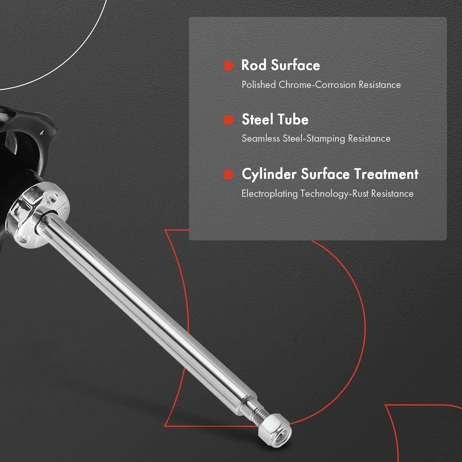 A-Premium Rear Pair (2) Strut Assembly Compatible with Subaru Impreza 2002-2003, Driver and Passenger Side