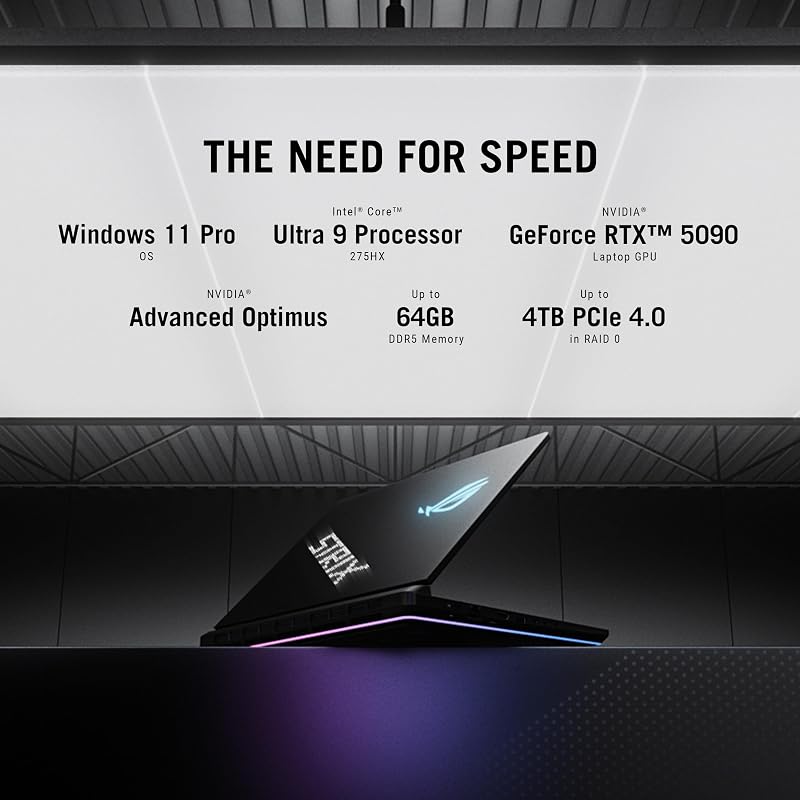 ASUS ROG Strix SCAR 18 (2025) Gaming Laptop, 18” ROG Nebula HDR 16:10 2.5K 240Hz/3ms, NVIDIA® GeForce RTX™ 5080, Intel® Core™ Ultra 9 275HX, 32GB DDR5-5600, 2TB PCIe Gen 4 SSD, Wi-Fi 7, Windows 11 Pro image 4