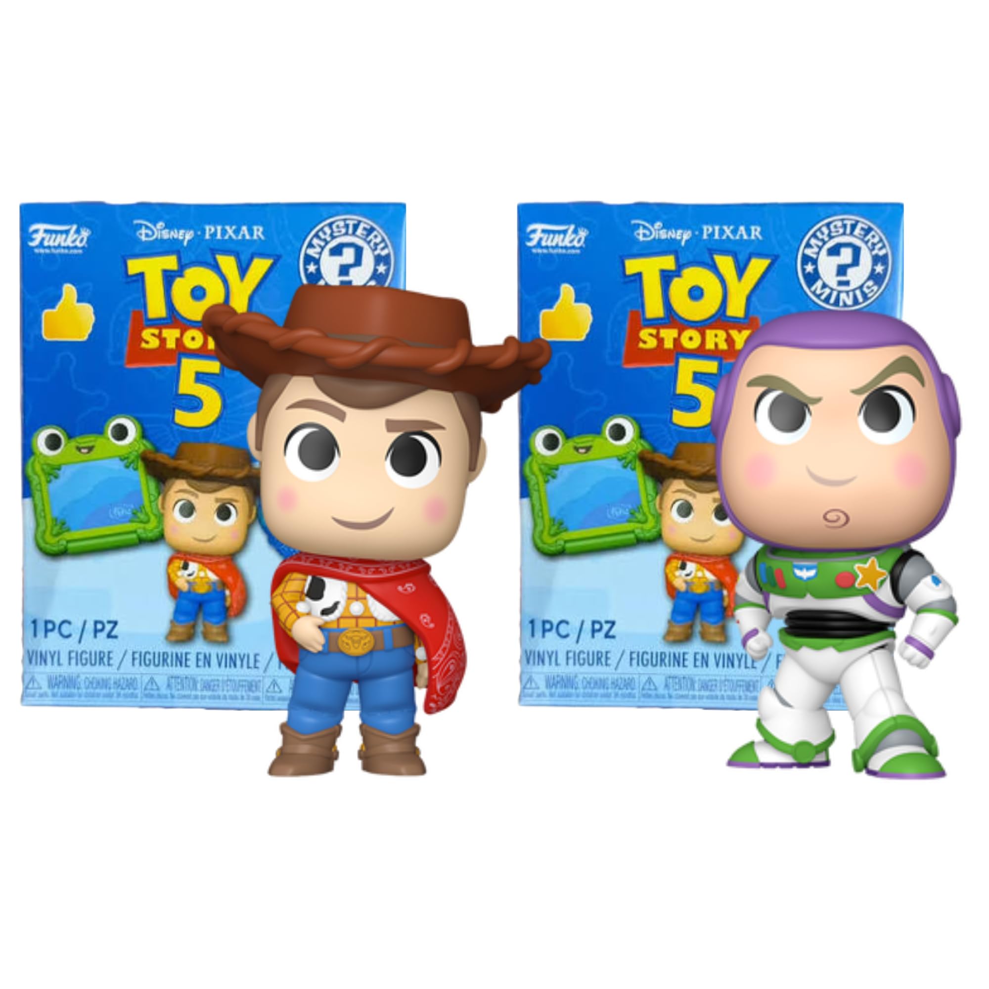 Funko Mini's - Toy Story 5 3" 8cm Vinyl Figures - Twin Pack - Buzz & Woody