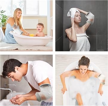 PICC Line Shower Cover, PICC Line Covers for Upper Arm Waterproof IV & PICC Line Sleeve Protector, Waterproof Cast Cover for Elbow Adult Shower Sleeve for PICC Line, Reusable