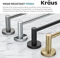 Vista 8 de KRAUS Elie KEA-18801BG - Gancho para bata de baño y toalla, color dorado cepillado