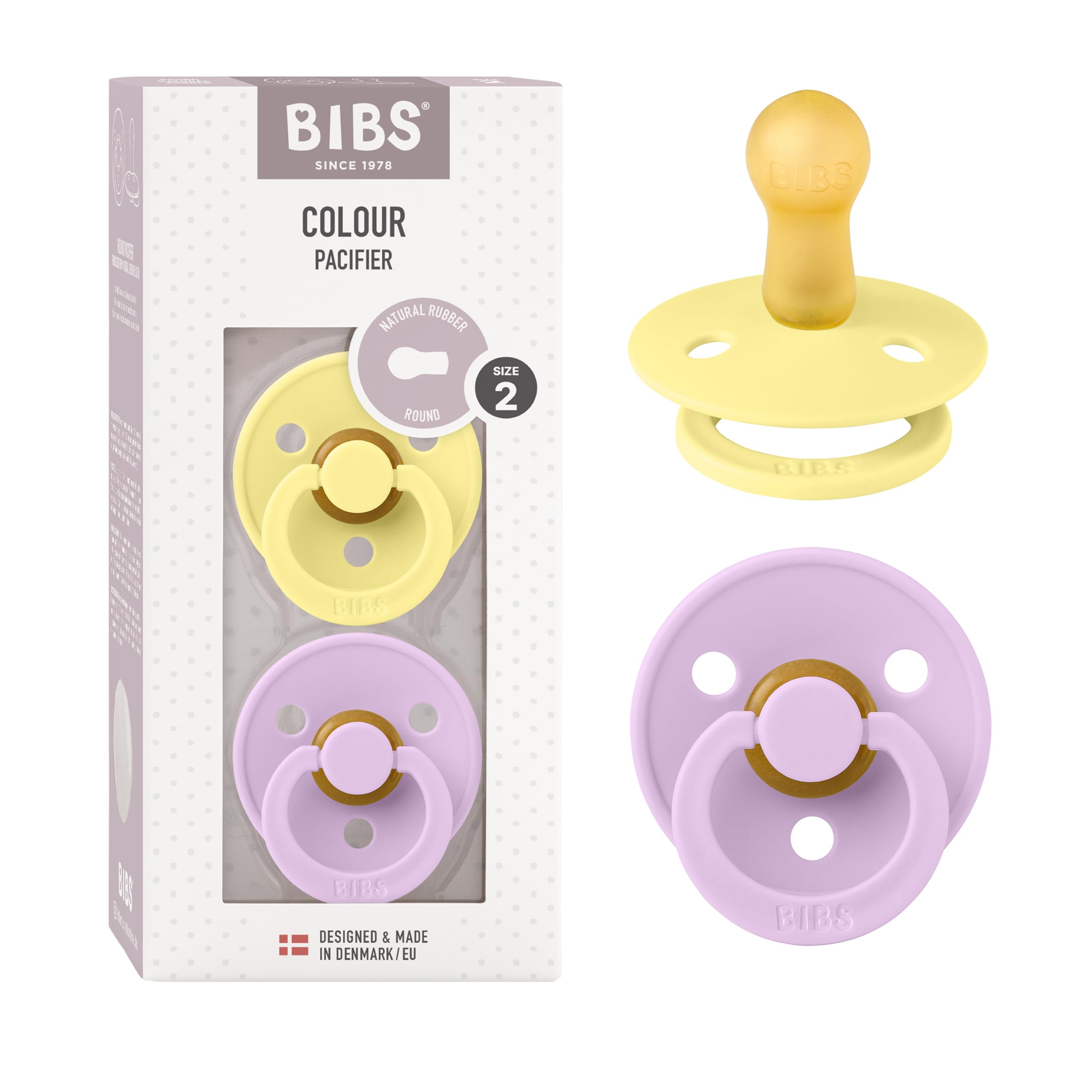 Bibs Colour 2 Pack Latex S2 Sunshine/Violet Sky