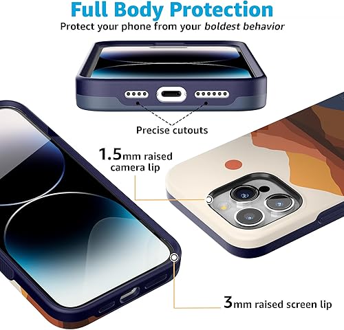 Vista 1322 de Casely Funda para iPhone 15 Pro Jardín Secreto Flores mixtas Funda atrevida Compatible con MagSafe y botón de acción Jardín Secreto Floral