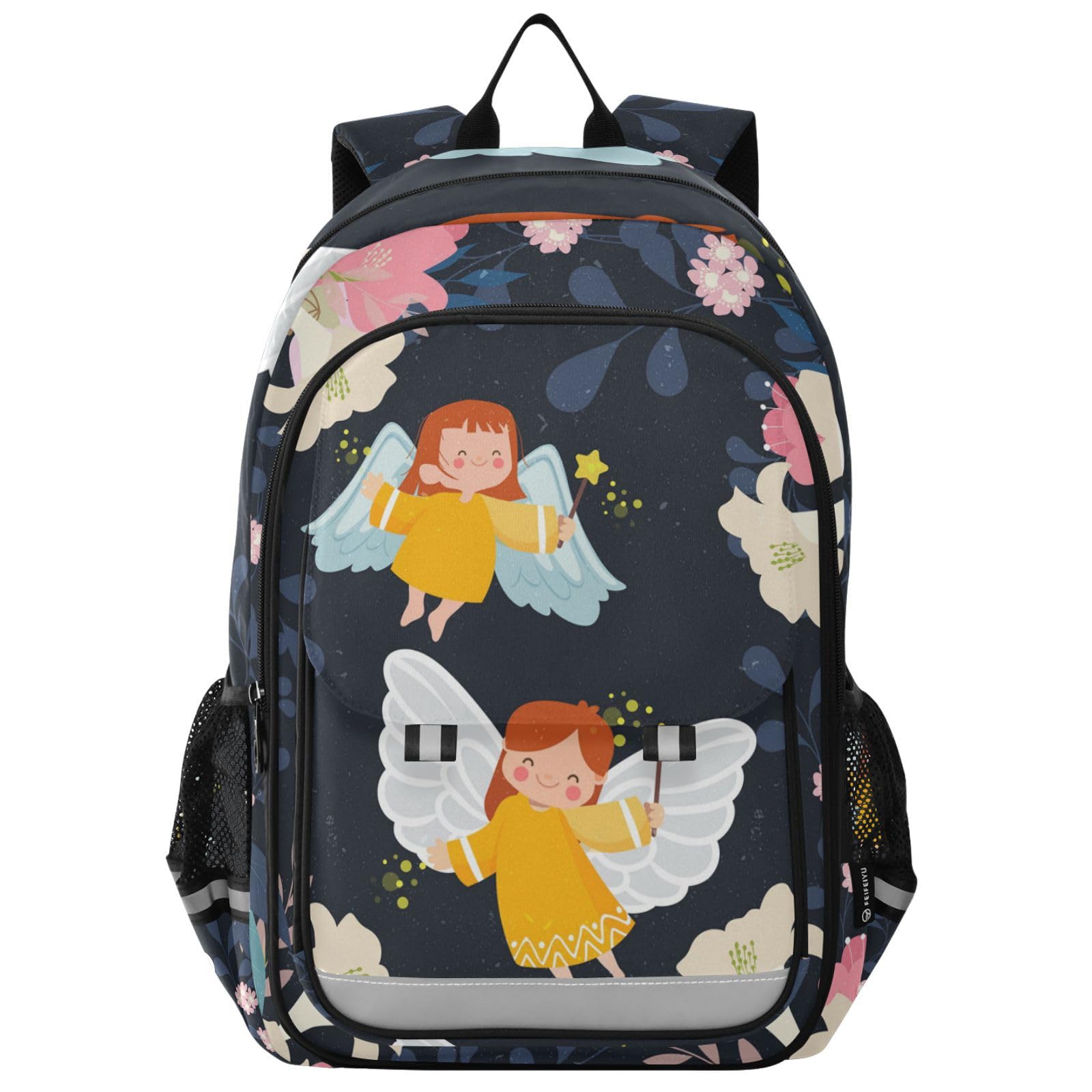 Vnurnrn Kleine Biene, Engel Schulter Rucksack Kinderrucksack Für Schule Mädchen Jungs Büchertasche Schülerrucksack mit Laptop Rucksäcke