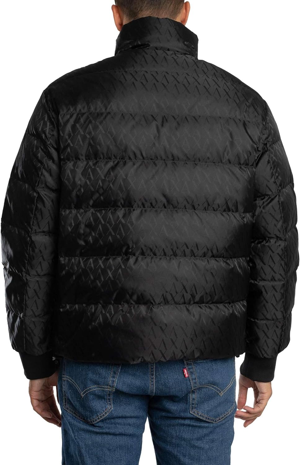 Armani Exchange mens Jacquard Down Puffer Jacket - Image 3