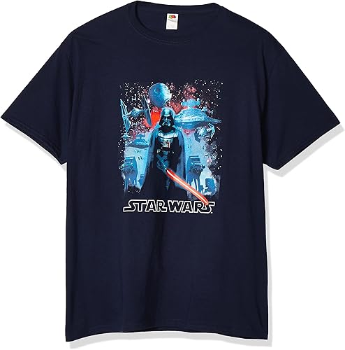 Star Wars Men's Returning Battalion Graphic T-Shirt, Navy, 3