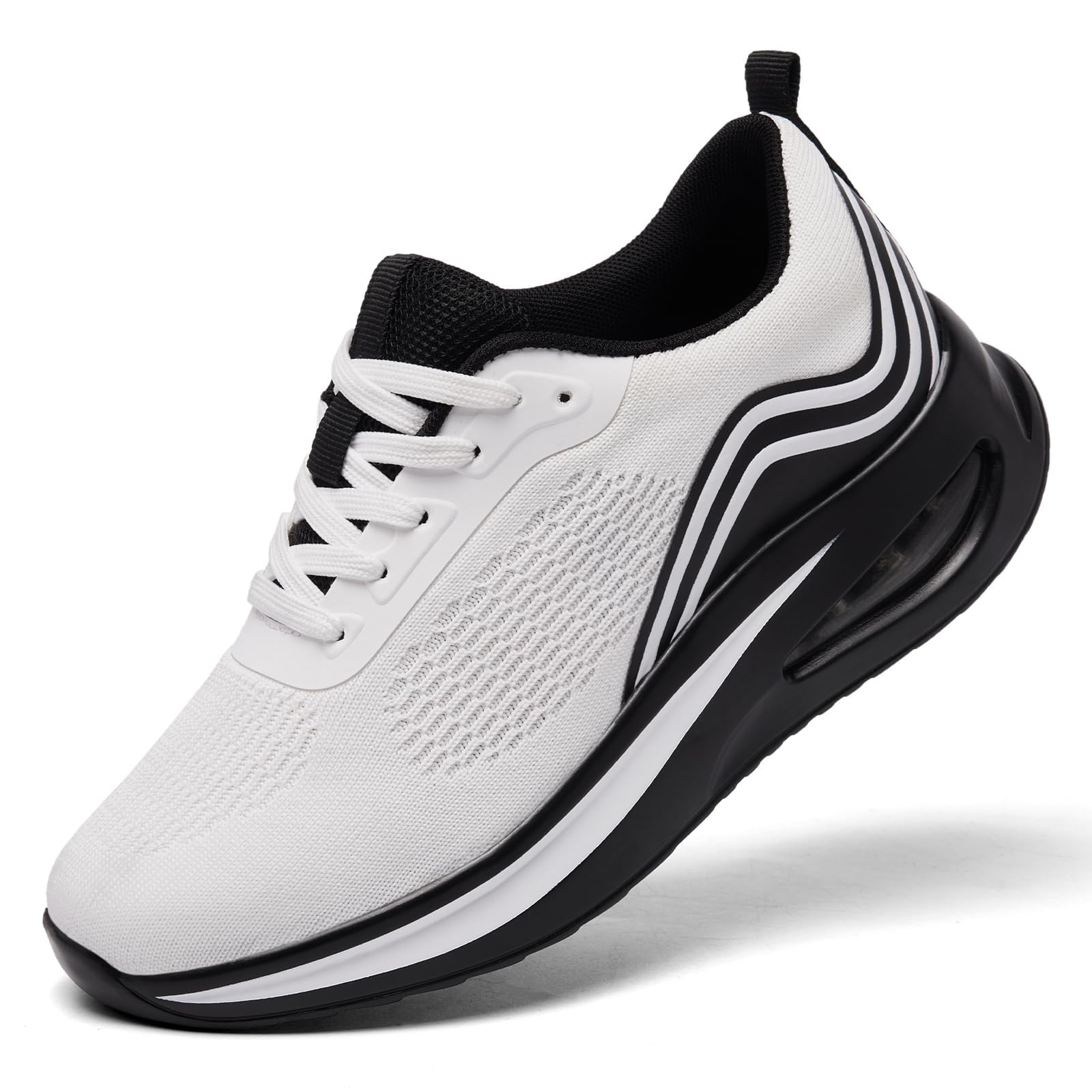 Myzmnk Damen Laufschuhe Atmungsaktiv Turnschuhe Leicht mit Luftpolster Sneaker Bequem Freizeitschuhe rutschfest Joggingschuhe Gym Fitness Running Shoes Women