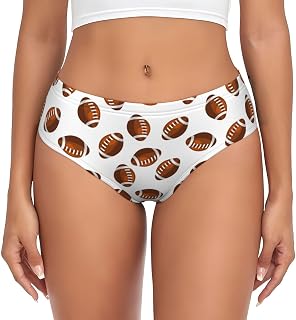 Ropa interior para mujer, color marrón, rugby, fútbol americano, sin costuras, bragas para mujer, bikini