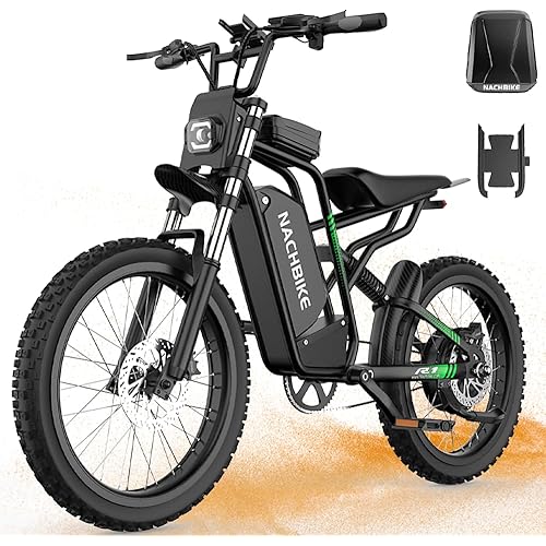 50MPH 6000W / 40MPH 3000W Electric Dirt Bike for Adults, 60V 25Ah Removable Battery Electric Motorcycle Up to 50miles, 24.5" MTB Tires (Rim 19'') E Moto, All Terrain E Bike Full Suspension