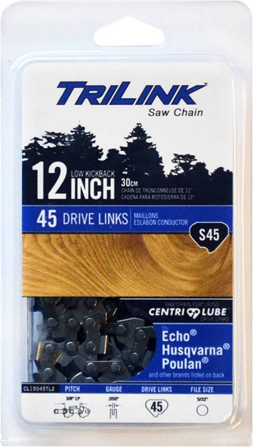 TriLink 12Inch Chain Saw Blade S45 Amazon.ca Patio, Lawn & Garden
