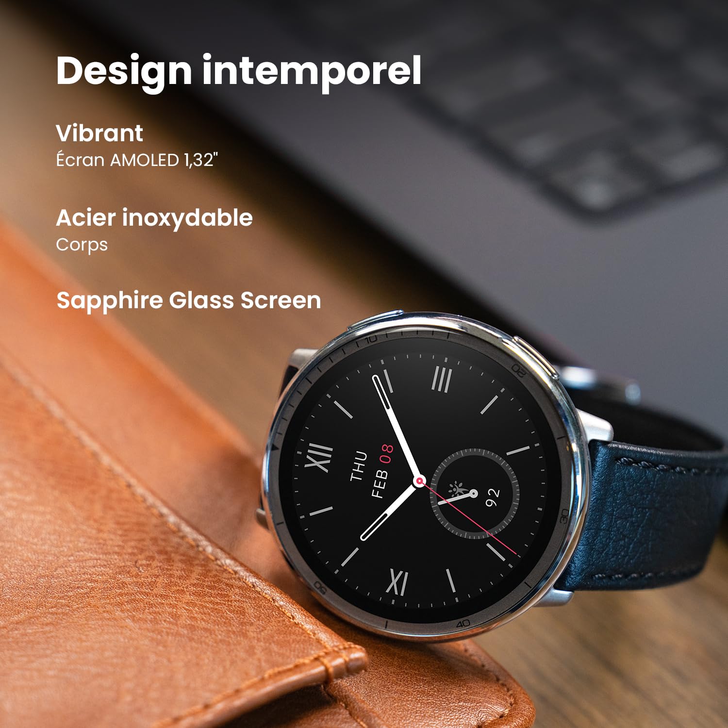 Amazfit Active 2 Montre connectée Homme Femme 44mm, Paiement NFC, AI, GPS et Cartes Gratuites, Batterie 10 Jours,160+ Modes Sportifs, 5 ATM Water Resistant, Smartwatch pour Android et iPhone