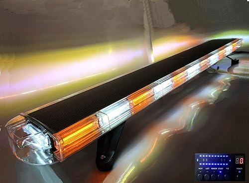 VAGMI 12V-24V ámbar blanco advertencia de emergencia estroboscĂłpica 55" COB LED barra de luz flash para camiĂłn remolque construcciĂłn vehĂculo coche, VAGMI 12V-24V ámbar blanco advertencia de emergencia estroboscĂłpica 55" COB LED barra de luz flash para camiĂłn remolque construcciĂłn vehĂculo coche,