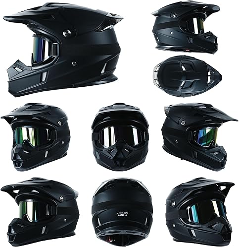 Miniatura 6 de Casco de motocross y ATV para niños de 4 a 16 DOT, casco de motocicleta de cara completa para cuatro ruedas, motocross, BMX. MXUTV, moto de nieve,