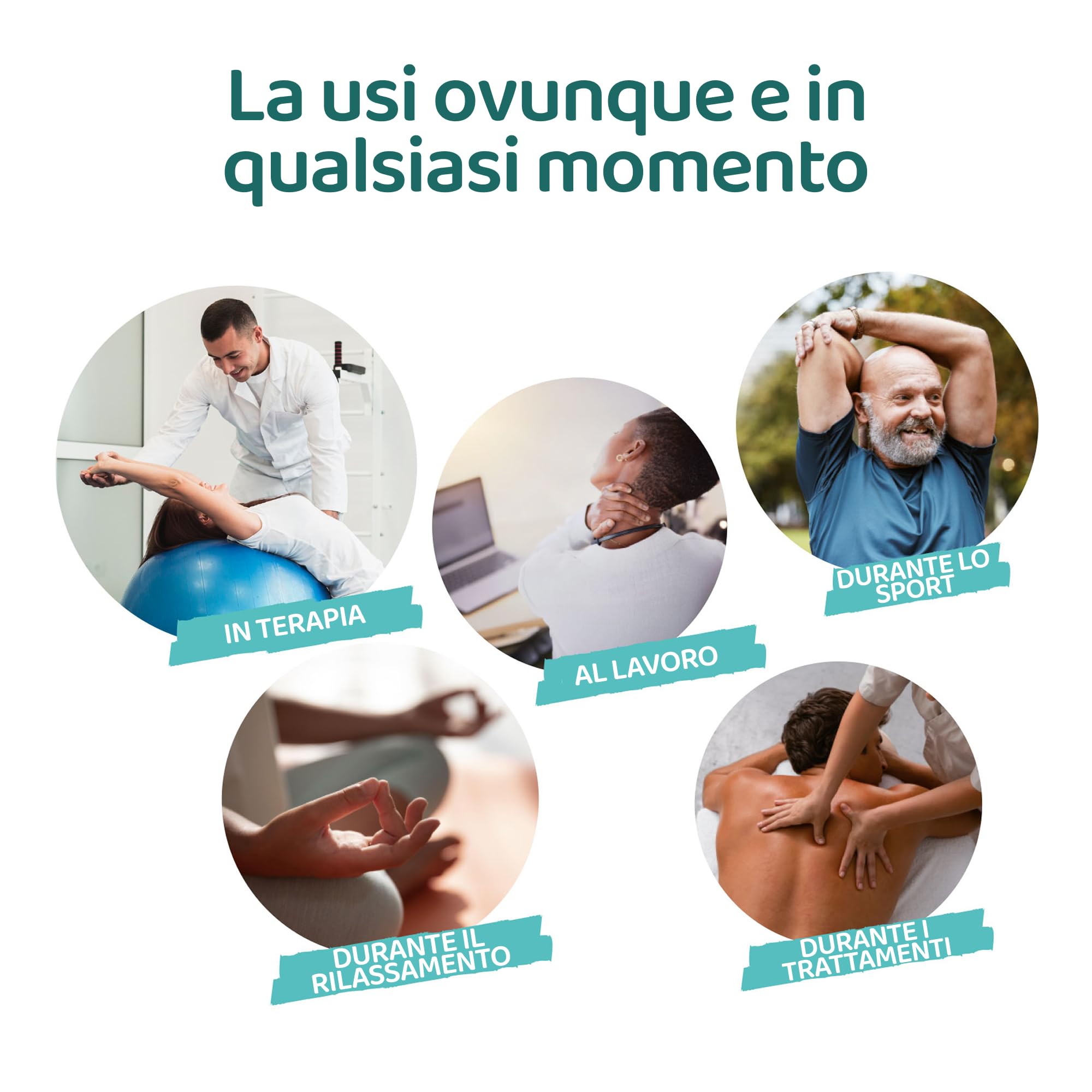 TJ Motion Aligner 2,5 cm – Rilassamento mandibolare & stimolazione del nervo vago per uomini & donne – Set da 2 in silicone medico – contro dolori a mascella, collo & nervi – senza BPA
