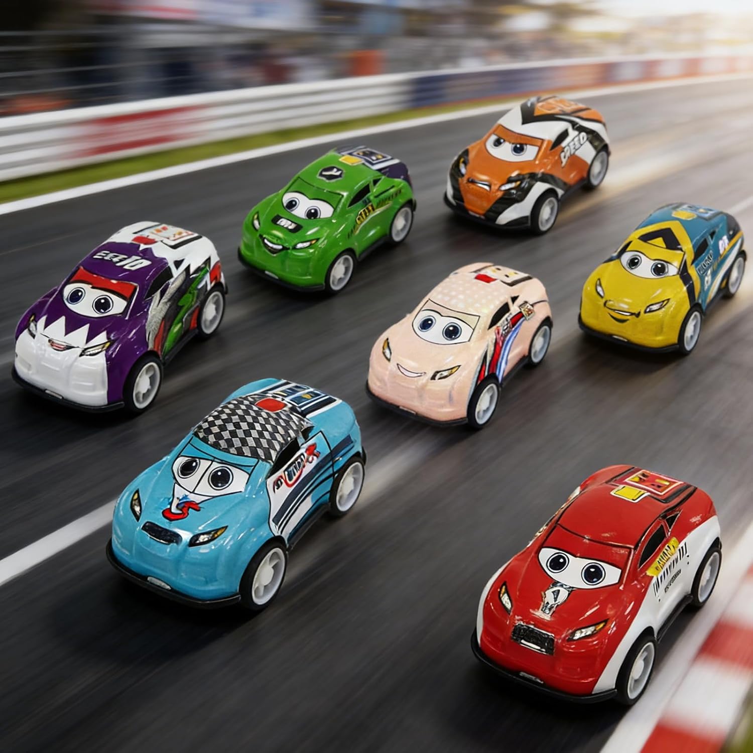 AMENON 28 Pack Pull Back Cars Mini Vehicles Toy Easter Gifts for Kids Toddlers School Classroom Party Favor Treasure Box Exchange Prizes Boys Race Cars Girls Goodie Bag Stuffers
