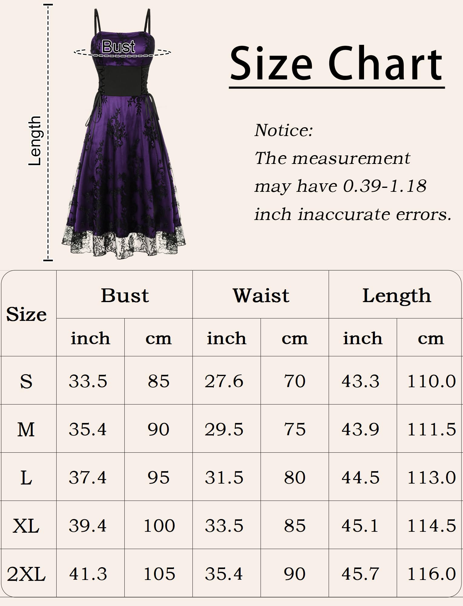 Robe sexy en dentelle à bretelles pour femme - Costume gothique