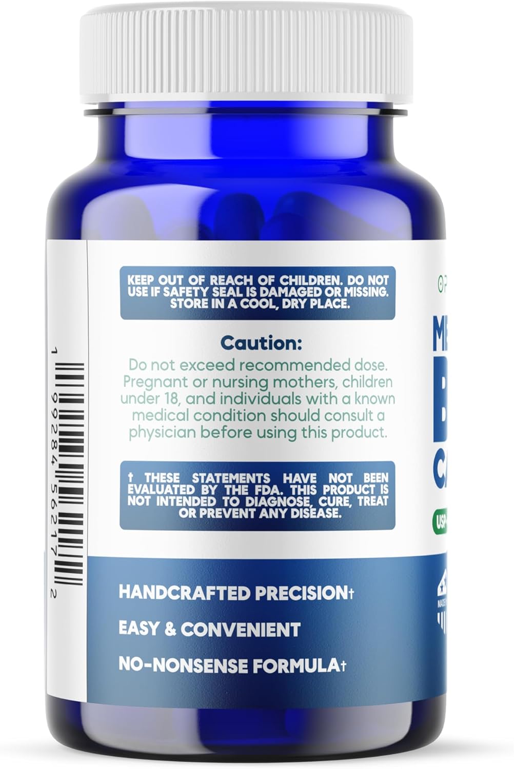 Optimal Human Naturals Methylene Blue Tablets (10mg) – High Purity, USP Grade with Vitamin C - Vegan, Unflavored Blue Methylene Capsules - Easy to Take Pills w/No Fillers or Dyes - 60 Count - Image 8