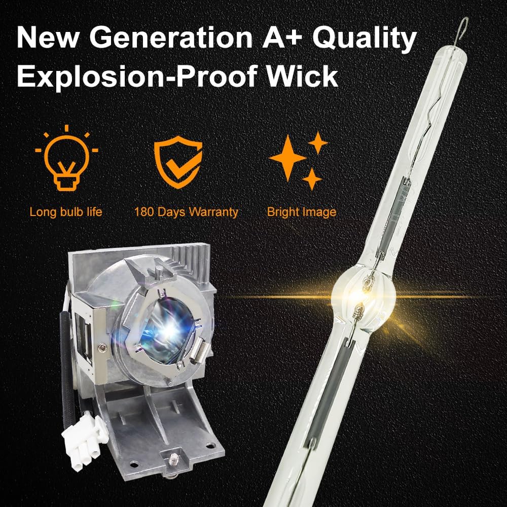 A+ Quality 5J.JNL05.001 Replacement Projector Lamp Bulb with Housing Compatible with BENQ HT2650i TK700 TK700ST TK700STi W1800 W1800i