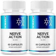 2 Pack Nerve Action Capsules, NerveAction Pills Advanced Maximum Strength, Neuropathy Supplement Health Function Support Vitamins, Premium Wellness Formula All-Natural Ingredients Capsulas 120 ct