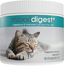 maxxipaws maxxidigest+ Prebiotics and Probiotics for Cats - Digestive and Immune Support - Powder Supplement, 200 g