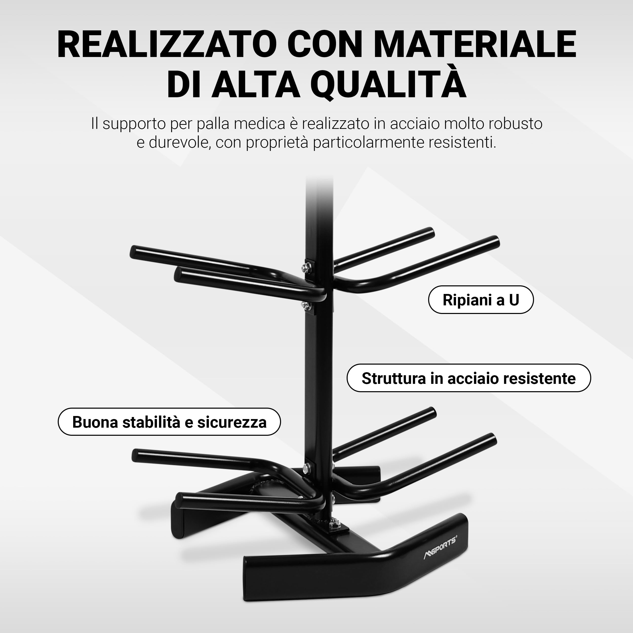 Supporto per palle mediche I per 10 palle-mediche