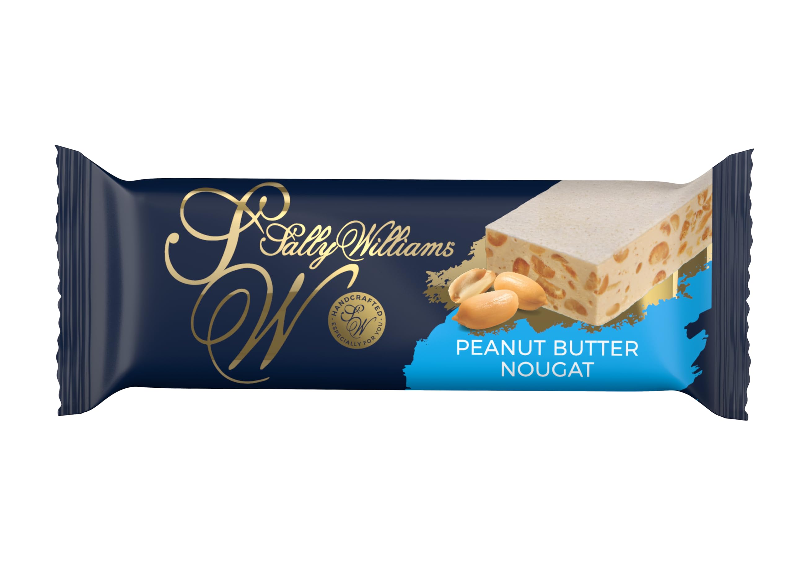 Sally Williams Soft Nougat Bar With Luxurious, Creamy Peanut Butter, 60 g (Pack of 1)