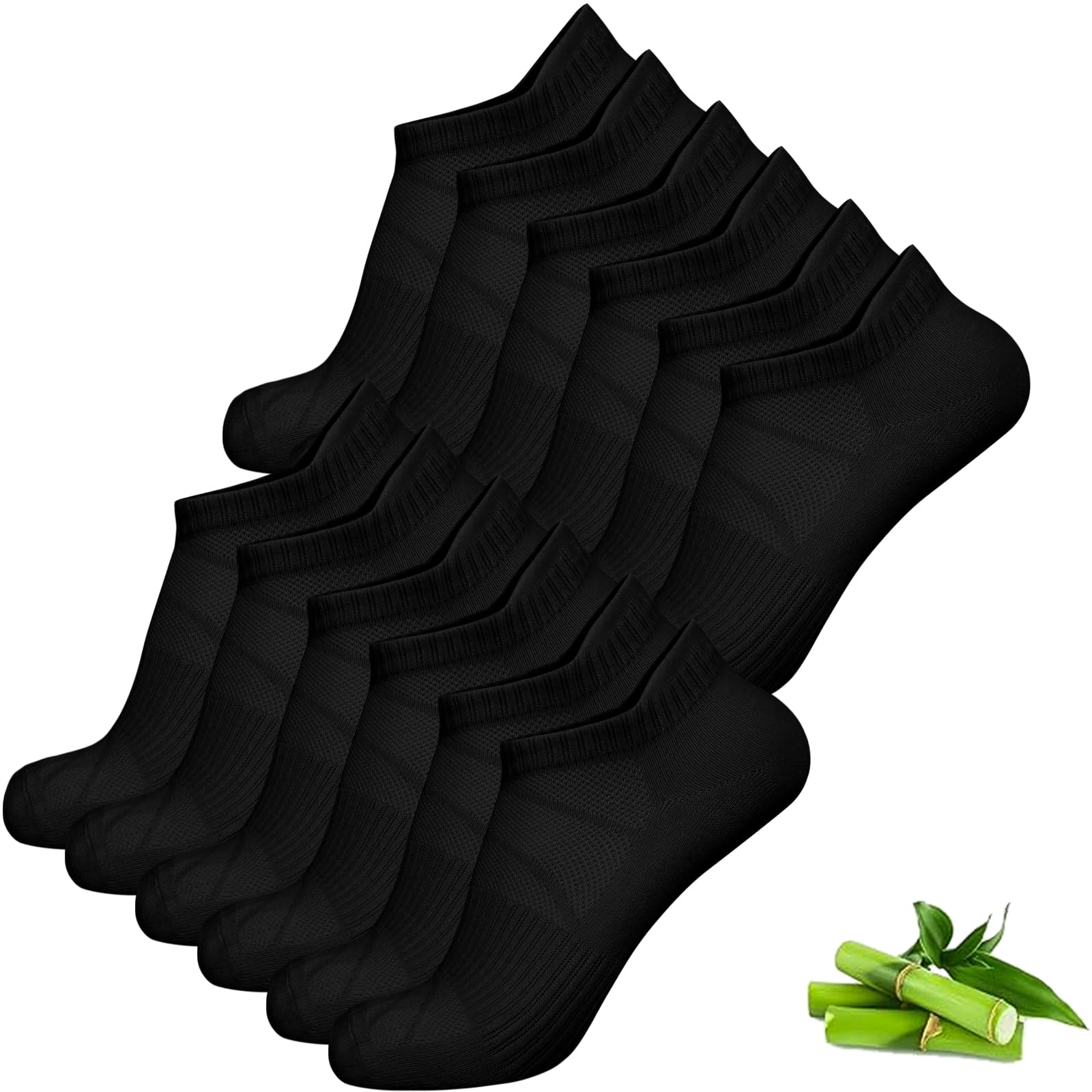 Briyat Bambus Socken Damen Sportsocken 39-42 Sneaker Socken Damen 35-38 Weiche Atmungsaktive Kurzsocken 6 Paar Für Alltag und Sport Geschenkidee