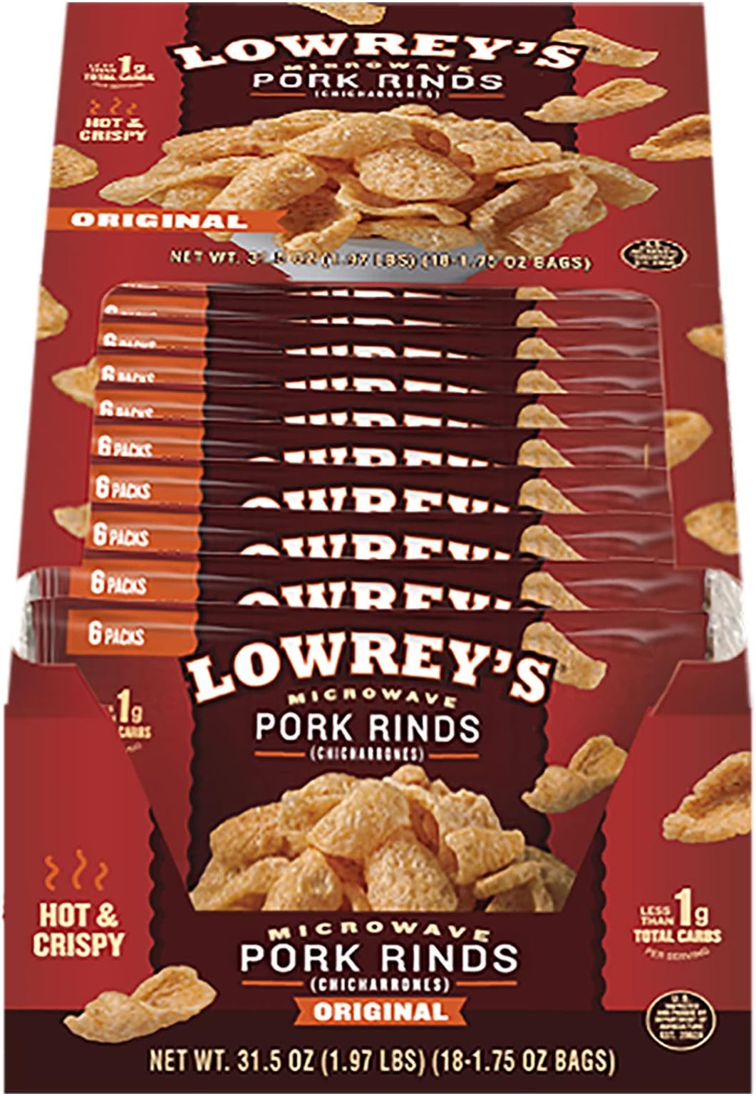Mac's Variety Pack Pork Rinds, 1 Oz Bags, 10 Count