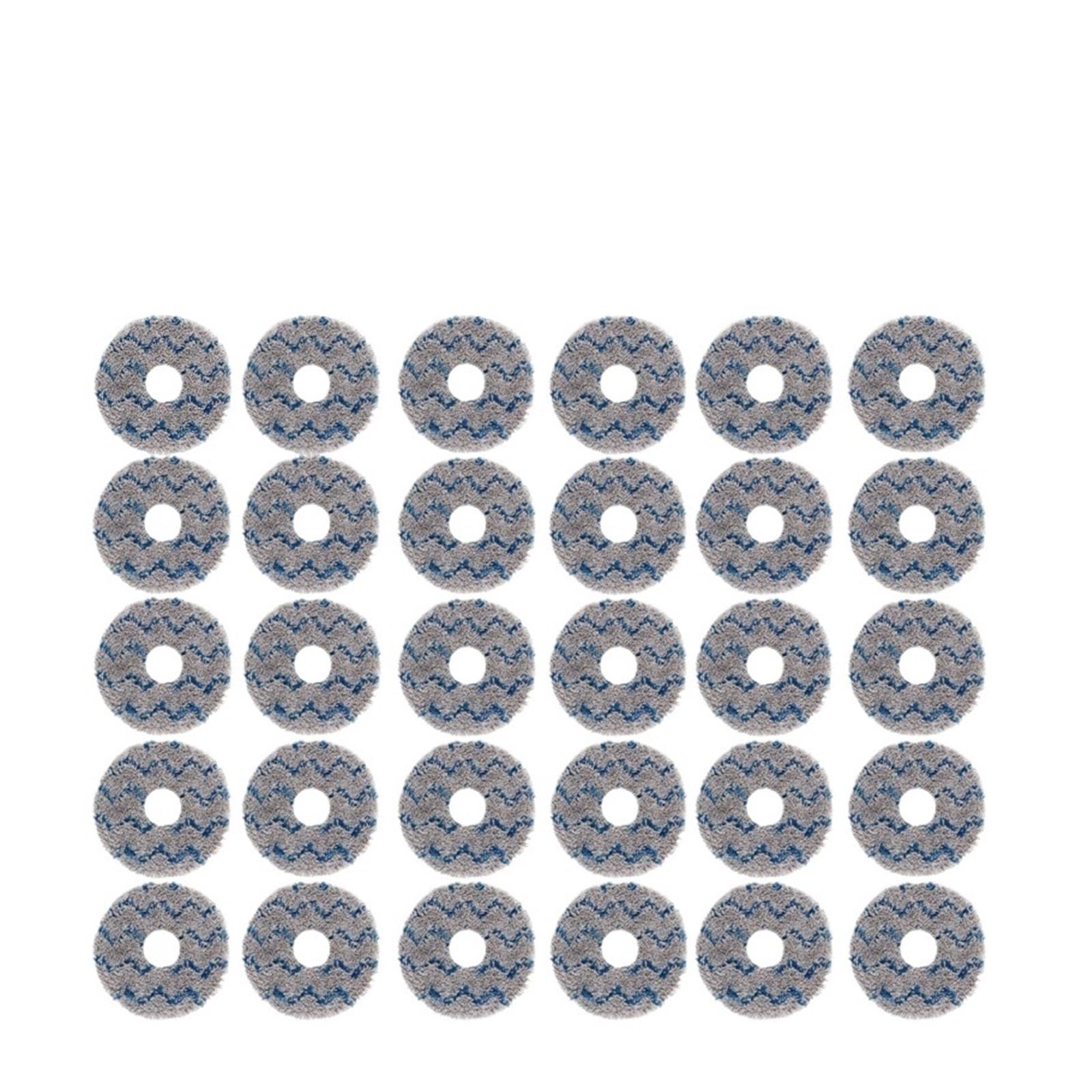 LMRXOFE Vacuum Cleaner Mop Cloth,Compatible For Ecovacs,X1PRO,Compatible For OMNI,T10omni/T20 X2PRO T50PRO,Parts Robot Mop Pad(30 PCS)
