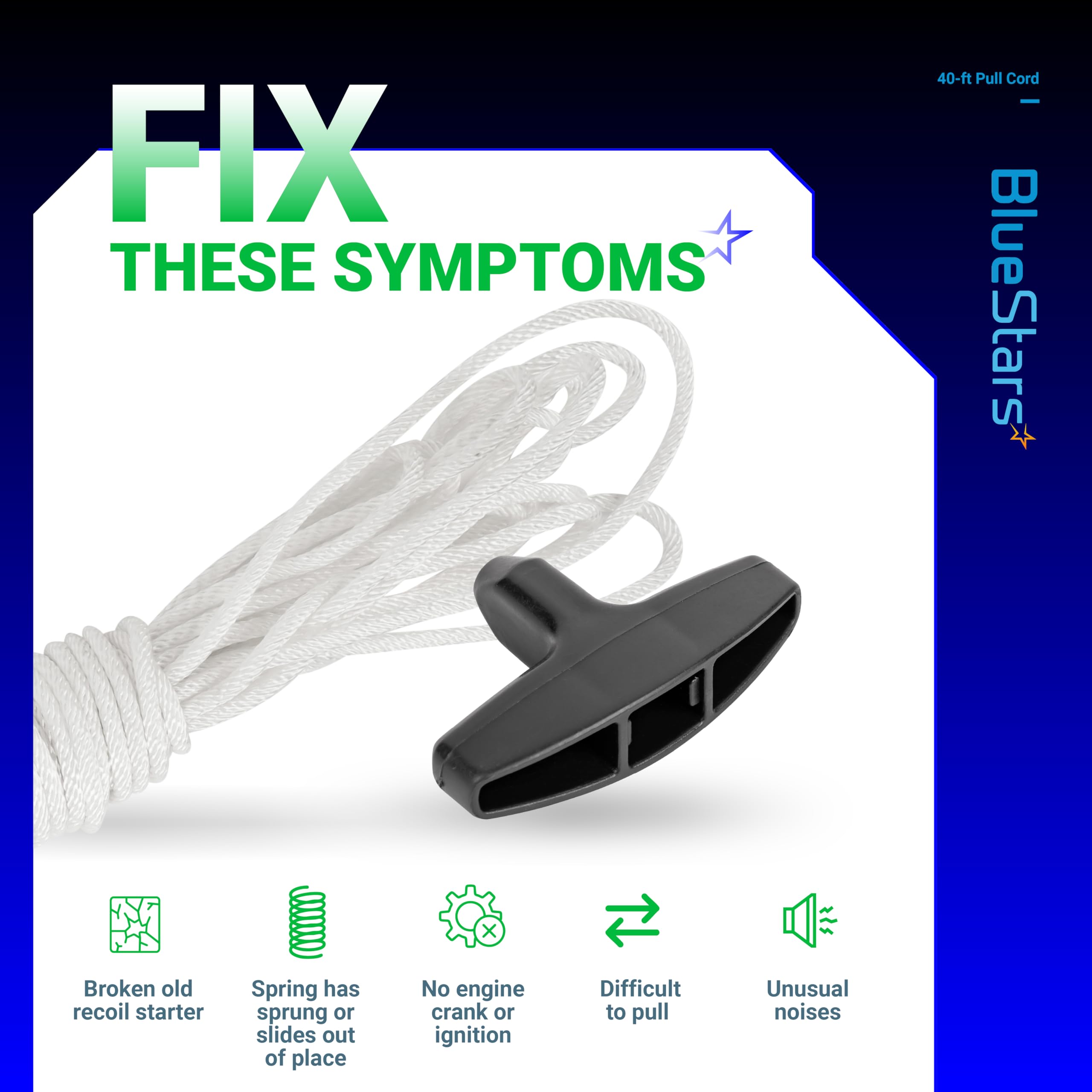 Generator Cord KIOSFOLI GX390 Pull Start Assembly Compatible With