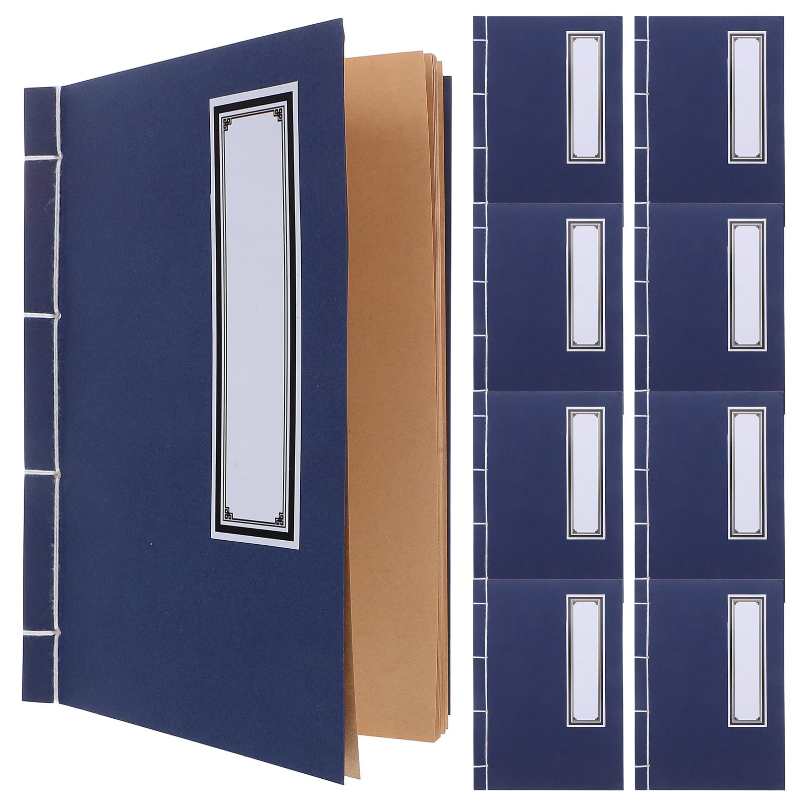 Uonlytech 10 pezzi taccuino vintage con rilegatura a, pagine bianche, diario per appunti, quaderni memo per scuola e ufficio