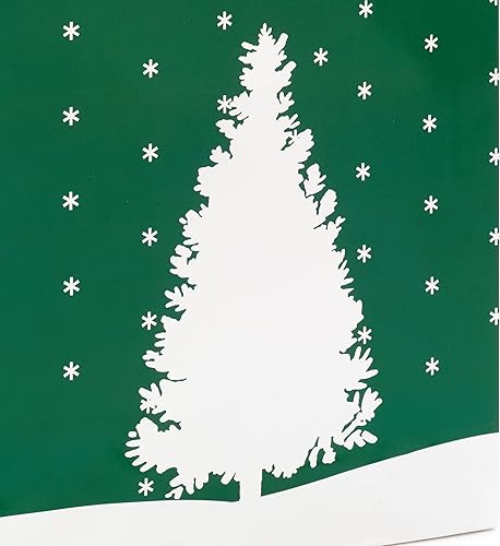 Miniatura 6 de Hallmark Image Arts - Bolsas grandes de regalo de Navidad de 11 pulgadas (6 bolsas: tartán, árbol nevado, adorno rojo y verde) para compañeros de